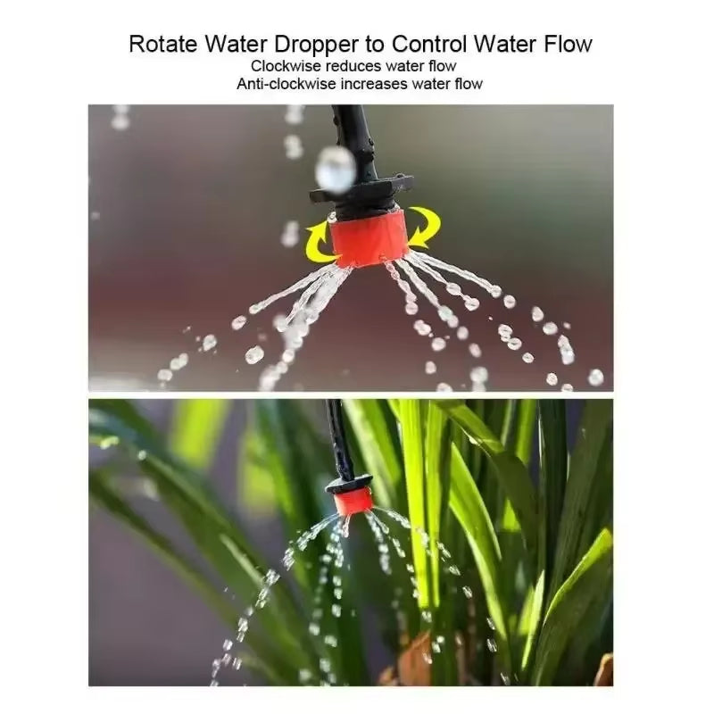 Automatic Micro Drip Irrigation System with Adjustable Nozzle for Garden Watering